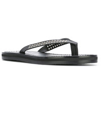 Sandales en cuir noires DSQUARED2