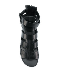 Sandales en cuir noires Givenchy