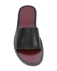 Sandales en cuir noires Valentino