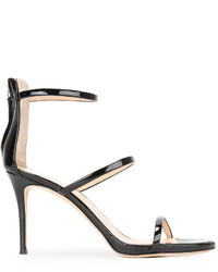 Sandales en cuir noires Giuseppe Zanotti Design