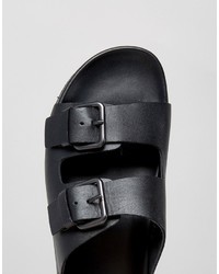 Sandales en cuir noires Aldo