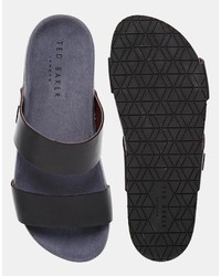 Sandales en cuir noires Ted Baker
