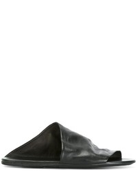 Sandales en cuir noires Marsèll
