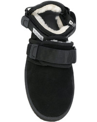 Sandales en cuir noires Suicoke