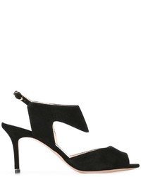 Sandales en cuir noires Nicholas Kirkwood