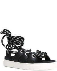 Sandales en cuir noires No.21