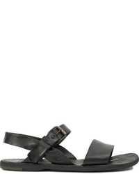 Sandales en cuir noires Officine Creative