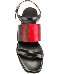 Sandales en cuir noires Paul Smith