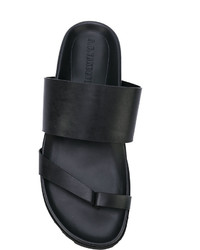 Sandales en cuir noires A.F.Vandevorst