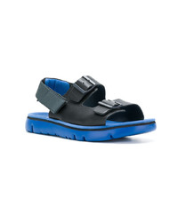 Sandales en cuir noires Camper