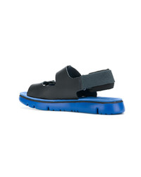 Sandales en cuir noires Camper