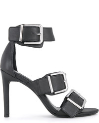 Sandales en cuir noires Senso