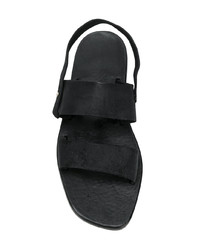 Sandales en cuir noires Dimissianos & Miller