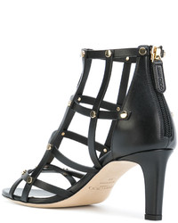 Sandales en cuir noires Jimmy Choo