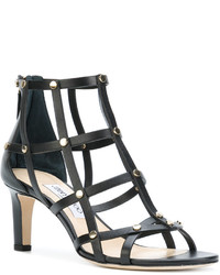 Sandales en cuir noires Jimmy Choo