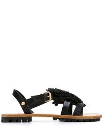 Sandales en cuir noires Vivienne Westwood