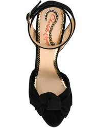 Sandales en cuir noires Charlotte Olympia