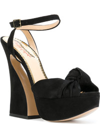 Sandales en cuir noires Charlotte Olympia