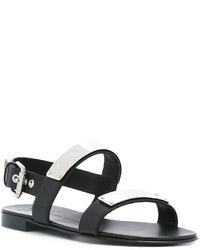 Sandales en cuir noires Giuseppe Zanotti Design