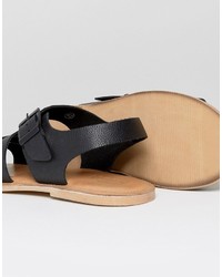 Sandales en cuir noires Zign Shoes