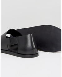 Sandales en cuir noires Zign Shoes