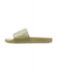 Sandales en cuir olive Slydes