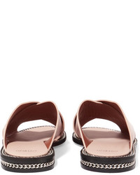 Sandales en cuir ornées beiges Givenchy