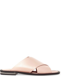Sandales en cuir ornées beiges Givenchy