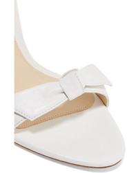 Sandales en cuir ornées blanches Alexandre Birman