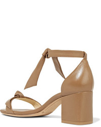 Sandales en cuir ornées marron clair Alexandre Birman