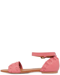 Sandales en cuir rouges See by Chloe