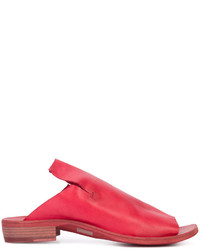 Sandales en cuir rouges Officine Creative
