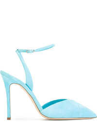 Sandales en daim bleu clair Giuseppe Zanotti Design