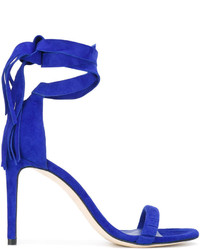 Sandales en daim bleues Stuart Weitzman