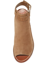 Sandales en daim marron clair Tory Burch