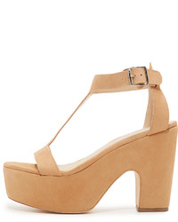 Sandales en daim marron clair Loeffler Randall