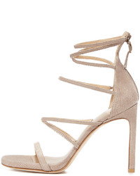 Sandales en daim marron clair Stuart Weitzman