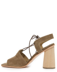 Sandales en daim marron Rachel Comey