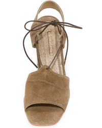 Sandales en daim marron Rachel Comey