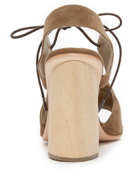 Sandales en daim marron Rachel Comey