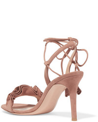 Sandales en daim marron Gianvito Rossi