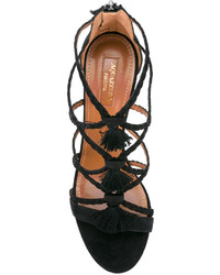 Sandales en daim noires Aquazzura