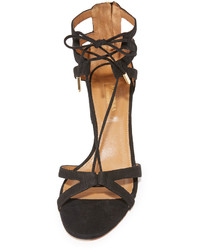 Sandales en daim noires Aquazzura