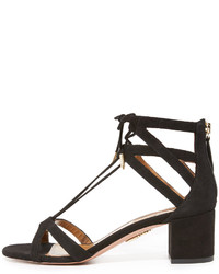 Sandales en daim noires Aquazzura