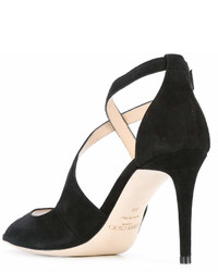 Sandales en daim noires Jimmy Choo