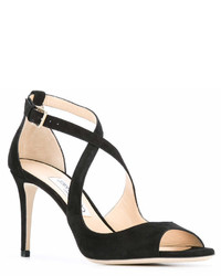 Sandales en daim noires Jimmy Choo