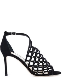 Sandales en daim noires Jimmy Choo