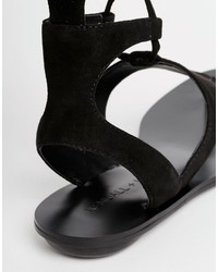 Sandales en daim noires