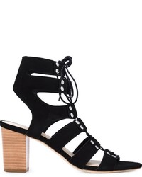 Sandales en daim noires Loeffler Randall