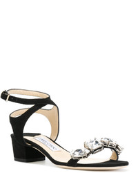 Sandales en daim noires Jimmy Choo